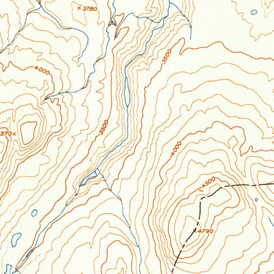 United States Geological Survey Mount Hayes A-4, AK (1952, 63360-Scale) digital map