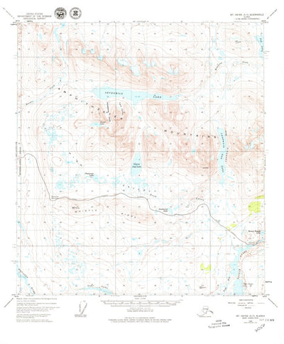 United States Geological Survey Mount Hayes A-5, AK (1949, 63360-Scale) digital map