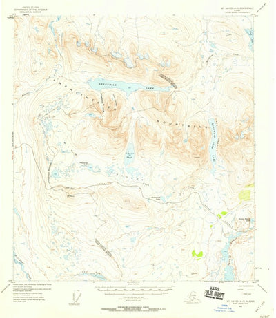 United States Geological Survey Mount Hayes A-5, AK (1952, 63360-Scale) digital map