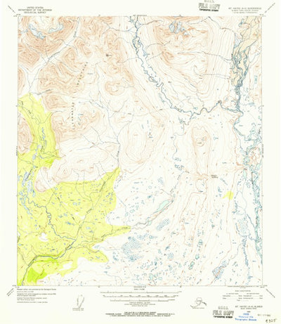 United States Geological Survey Mount Hayes A-6, AK (1952, 63360-Scale) digital map