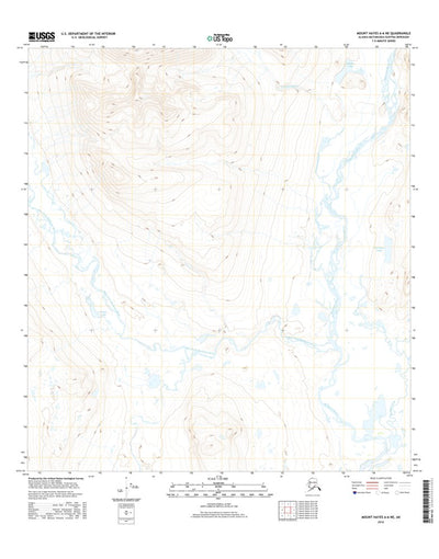 United States Geological Survey Mount Hayes A-6 NE, AK (2016, 25000-Scale) digital map