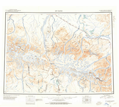 United States Geological Survey Mount Hayes, AK (1950, 250000-Scale) digital map