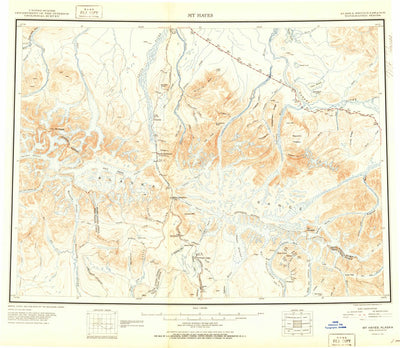 United States Geological Survey Mount Hayes, AK (1951, 250000-Scale) digital map