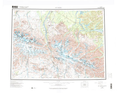 United States Geological Survey Mount Hayes, AK (1955, 250000-Scale) digital map