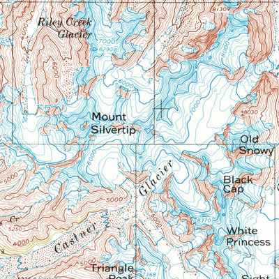 United States Geological Survey Mount Hayes, AK (1955, 250000-Scale) digital map