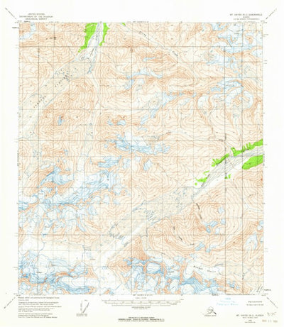 United States Geological Survey Mount Hayes B-2, AK (1955, 63360-Scale) digital map