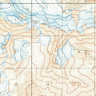 United States Geological Survey Mount Hayes B-2, AK (1955, 63360-Scale) digital map