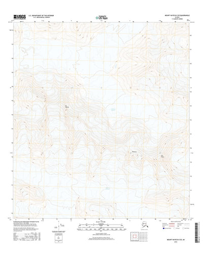 United States Geological Survey Mount Hayes B-3 SE, AK (2016, 25000-Scale) digital map