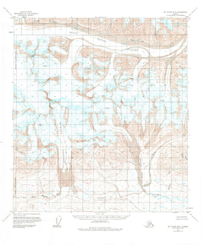 United States Geological Survey Mount Hayes B-5, AK (1951, 63360-Scale) digital map