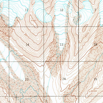 United States Geological Survey Mount Hayes B-5, AK (1951, 63360-Scale) digital map