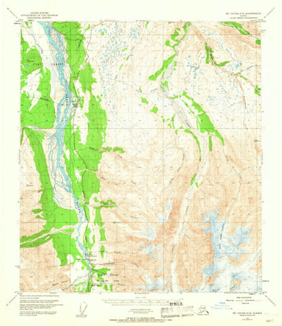United States Geological Survey Mount Hayes C-4, AK (1950, 63360-Scale) digital map