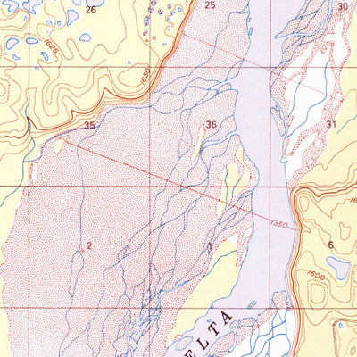 United States Geological Survey Mount Hayes D-1, AK (1950, 63360-Scale) digital map