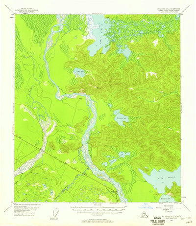 United States Geological Survey Mount Hayes D-2, AK (1954, 63360-Scale) digital map