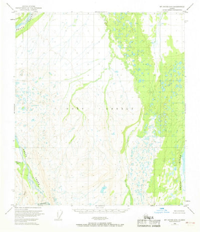 United States Geological Survey Mount Hayes D-5, AK (1950, 63360-Scale) digital map