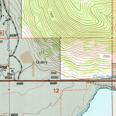 United States Geological Survey Mount Hebgen, MT (2000, 24000-Scale) digital map