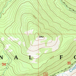United States Geological Survey Mount Hefty, MT (1994, 24000-Scale) digital map