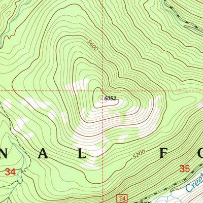 United States Geological Survey Mount Hefty, MT (1994, 24000-Scale) digital map