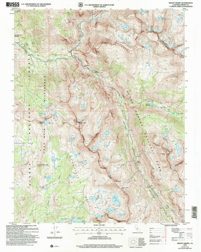 United States Geological Survey Mount Henry, CA (2004, 24000-Scale) digital map