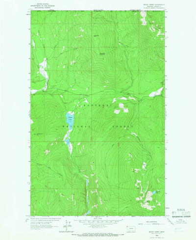 United States Geological Survey Mount Henry, MT (1963, 24000-Scale) digital map