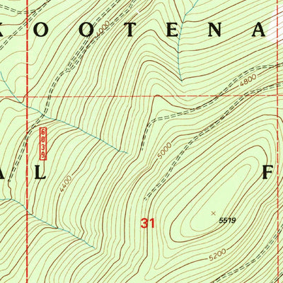 United States Geological Survey Mount Henry, MT (1997, 24000-Scale) digital map