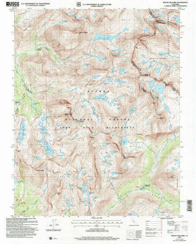 United States Geological Survey Mount Hilgard, CA (2004, 24000-Scale) digital map