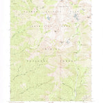 United States Geological Survey Mount Hilton, CA (1982, 24000-Scale) digital map