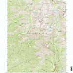 United States Geological Survey Mount Hilton, CA (1998, 24000-Scale) digital map