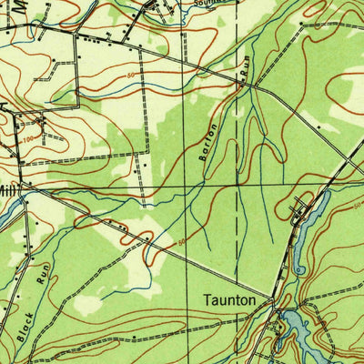 United States Geological Survey Mount Holli, NJ (1942, 62500-Scale) digital map