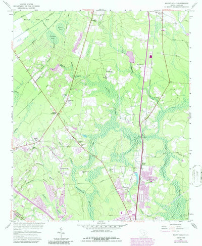 United States Geological Survey Mount Holly, SC (1957, 24000-Scale) digital map