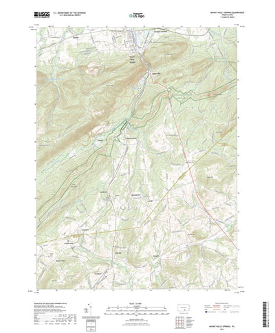 United States Geological Survey Mount Holly Springs, PA (2023, 24000-Scale) digital map