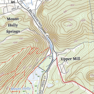 United States Geological Survey Mount Holly Springs, PA (2023, 24000-Scale) digital map