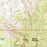 United States Geological Survey Mount Holmes, UT (1987, 24000-Scale) digital map