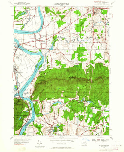 United States Geological Survey Mount Holyoke, MA (1947, 24000-Scale) digital map
