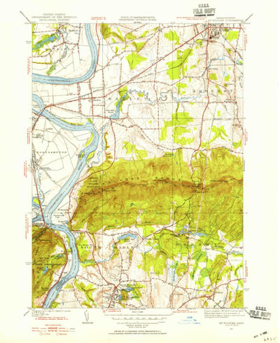 United States Geological Survey Mount Holyoke, MA (1947, 31680-Scale) digital map
