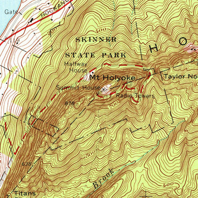 United States Geological Survey Mount Holyoke, MA (1964, 24000-Scale) digital map