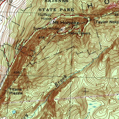 United States Geological Survey Mount Holyoke, MA (1964, 25000-Scale) digital map