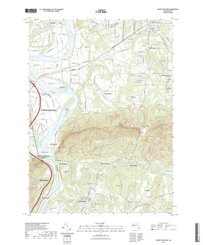 United States Geological Survey Mount Holyoke, MA (2021, 24000-Scale) digital map