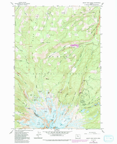 United States Geological Survey Mount Hood North, OR (1962, 24000-Scale) digital map