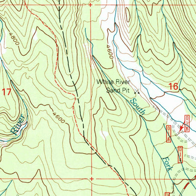 United States Geological Survey Mount Hood South, OR (1996, 24000-Scale) digital map