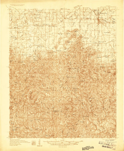 United States Geological Survey Mount Hope, AL (1936, 48000-Scale) digital map