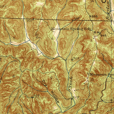 United States Geological Survey Mount Hope, AL (1940, 62500-Scale) digital map