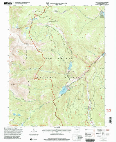 United States Geological Survey Mount Hope, CO (2001, 24000-Scale) digital map
