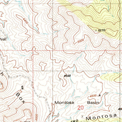 United States Geological Survey Mount Hopkins, AZ (1981, 24000-Scale) digital map