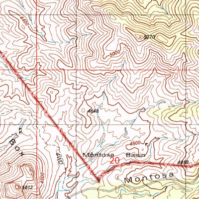 United States Geological Survey Mount Hopkins, AZ (1996, 24000-Scale) digital map
