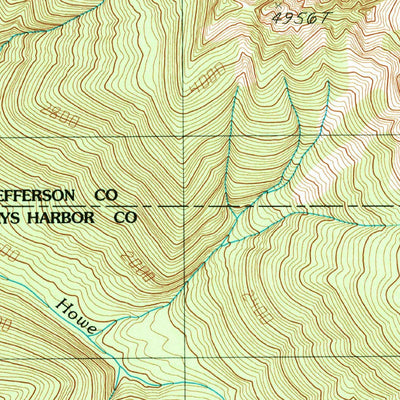 United States Geological Survey Mount Hoquiam, WA (1990, 24000-Scale) digital map