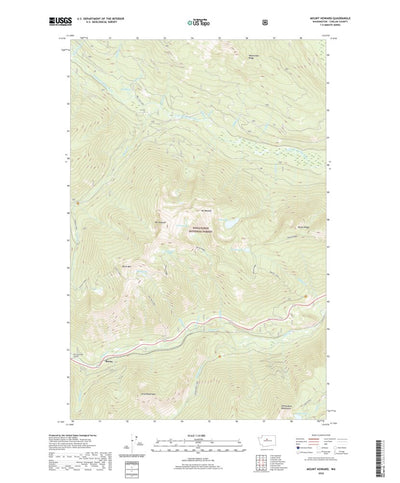 United States Geological Survey Mount Howard, WA (2020, 24000-Scale) digital map