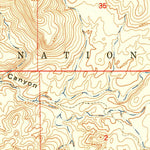 United States Geological Survey Mount Hughes, AZ (1948, 24000-Scale) digital map