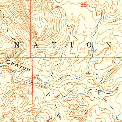 United States Geological Survey Mount Hughes, AZ (1948, 24000-Scale) digital map