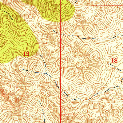 United States Geological Survey Mount Hughes, AZ (1948, 24000-Scale) digital map