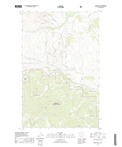 United States Geological Survey Mount Hull, WA (2020, 24000-Scale) digital map